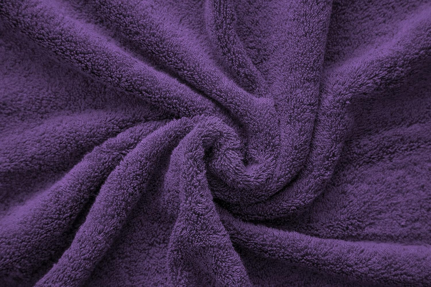 , 100% Cotton Turkish 6 Piece Towel Set, Luxury Towels Set of 6 for Bathroom Essentials, 2 Bath Towels 2 Hand Towels 2 Washcloths, Purple - Image 2