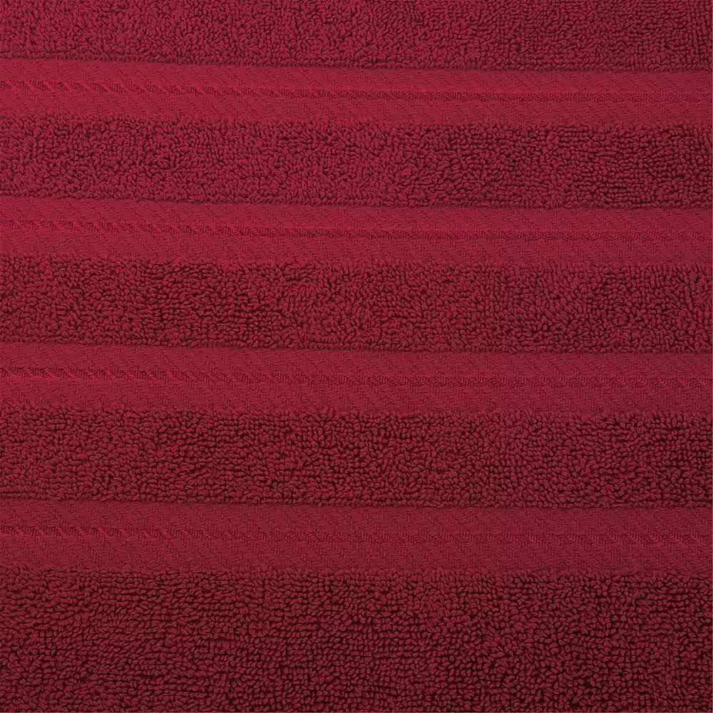 Premium 3-Piece Bath Towel Set – 100% Turkish Cotton, Soft & Absorbent – Burgundy Red - Image 4