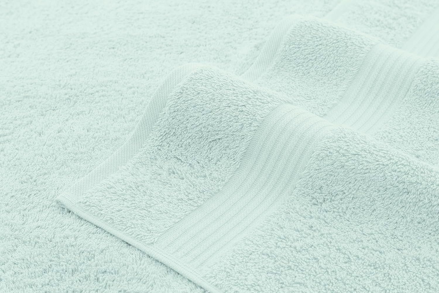 100% Cotton Turkish 6-Piece Towel Set – Luxury Soft & Absorbent Bathroom Essentials, Includes 2 Bath Towels, 2 Hand Towels & 2 Washcloths, Premium Quick-Dry Turkish Cotton Towels for Home, Hotel & Spa – Mint Green - Image 5