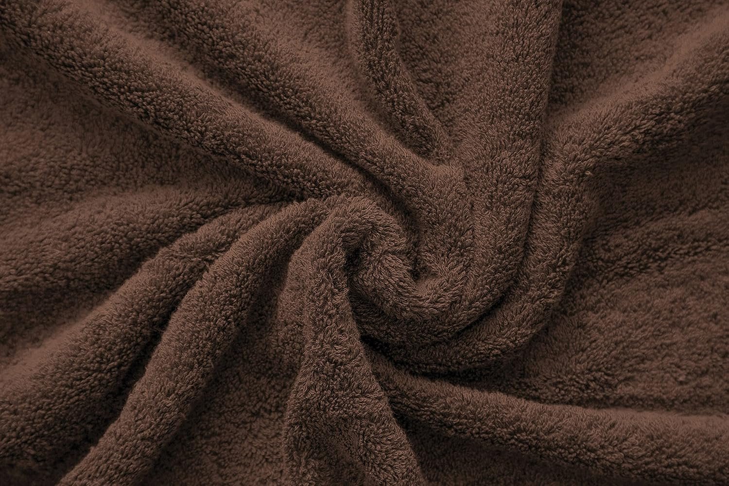 100% Cotton Turkish 6 Piece Towel Set for Bathroom, Luxury Soft & Absorbent Towels, Includes 2 Bath Towels, 2 Hand Towels & 2 Washcloths, Premium Quick-Dry Bathroom Essentials for Home, Hotel & Guest Bath, Brown - Image 3