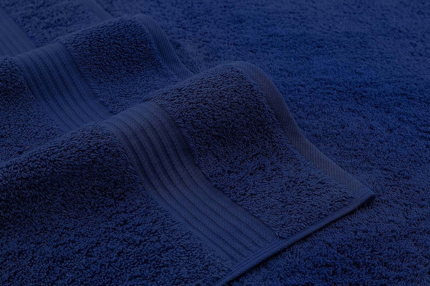 100% Cotton Turkish Bath Towels for Bathroom, 4 Pack, 27" x 54" Extra Large Premium Towels, Soft, Highly Absorbent & Quick Drying, Luxury Cotton Bathroom Towels for Home, Hotel, Spa & Everyday Use – Navy Blue - Image 4