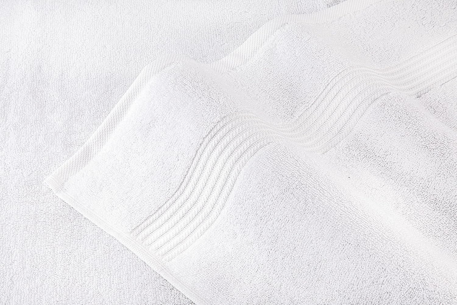 Hotel & Spa Quality 6-Piece Turkish Towel Set, 100% Cotton, Super Soft & Absorbent, Includes 2 Bath Towels, 2 Hand Towels & 2 Washcloths, Premium Towels for Bathroom, Kitchen & Home Décor – Snow White - Image 6
